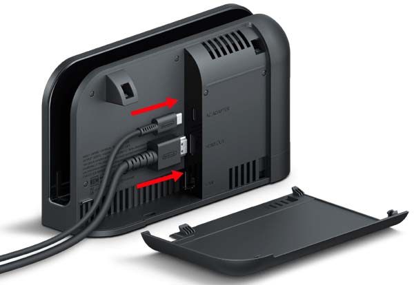 Opción para actualizar la base de Nintendo Switch 2 antes de utilizar VRR en modo TV