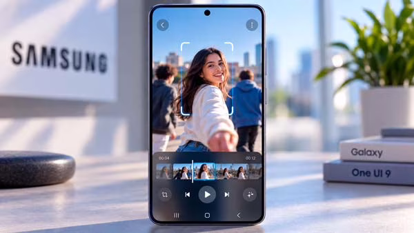 Función My FanCam de One UI 9 siguiendo automáticamente a una persona durante un vídeo