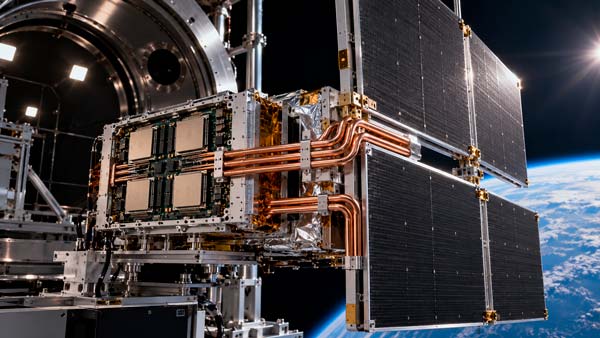 Sistema experimental de Project Suncatcher para refrigerar TPUs mediante heat pipes y radiadores en el vacío espacial