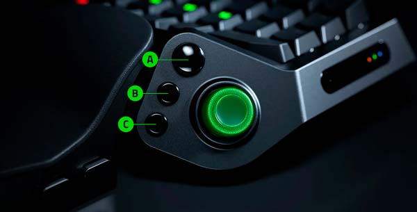 Joystick TMR anti-drift y controles programables del Razer Tartarus V2 Pro