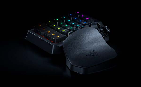 Reposamuñecas ergonómico ajustable y giratorio del Razer Tartarus V2 Pro