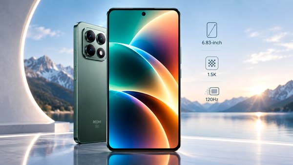 Pantalla CrystalRes AMOLED 1,5K de 6,83 pulgadas del REDMI Note 17 Pro Max 5G