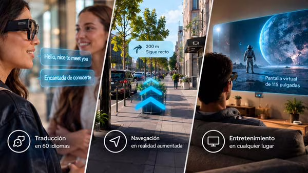 Snap SPECS con traducción en tiempo real, navegación AR y pantalla virtual de 115 pulgadas