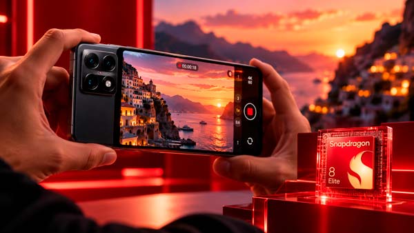Snapdragon 8 Elite Extreme Gen 6 procesando grabación de vídeo 8K a 60 FPS en un smartphone