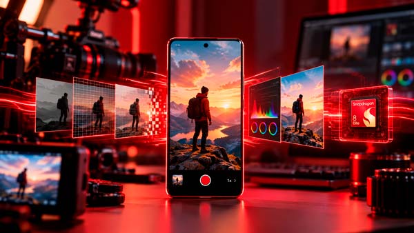 Procesamiento de vídeo con Elite Color Engine, Intelligent Pixel Control y APV en Snapdragon 8 Elite Extreme Gen 6