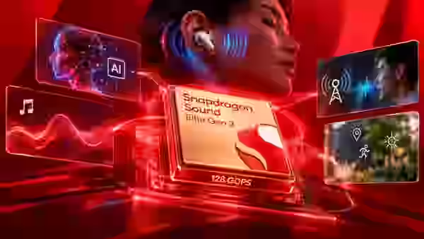 Plataforma Snapdragon Sound Elite Gen 2 de Qualcomm con hasta 128 GOPS de aceleración de inteligencia artificial