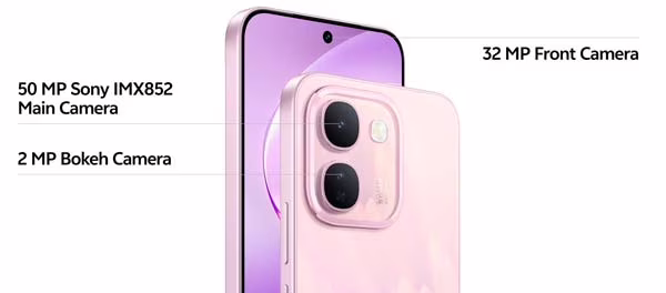 vivo V80 Lite 5G con cámara principal Sony de 50 MP y cámara frontal de 32 MP