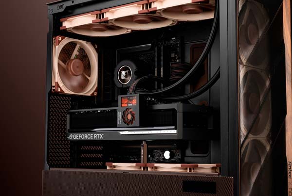 Sistema de refrigeración del WireView Pro II Noctua Edition con ventilador Noctua