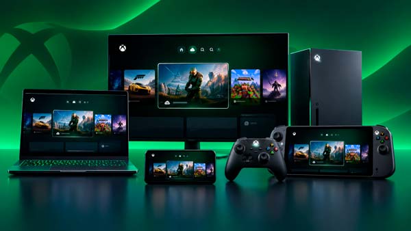 Xbox Cloud Gaming funcionando en consola, portátil, teléfono, PC y otros dispositivos compatibles