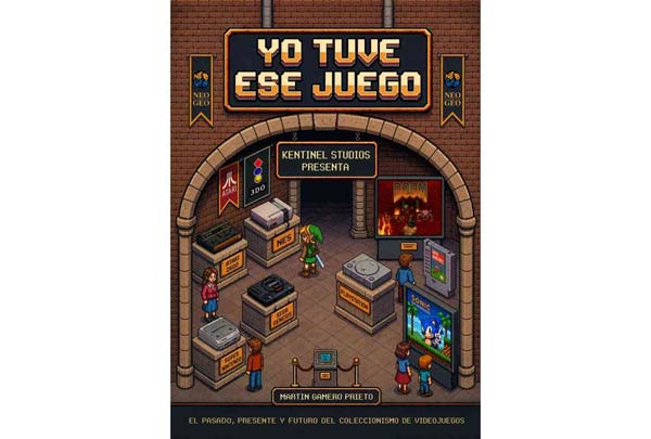 Libro Yo Tuve Ese Juego junto a videojuegos y consolas de colección