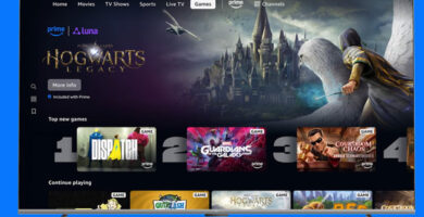 Amazon Luna integrado en la pestaña Juegos de Prime Video en un Fire TV