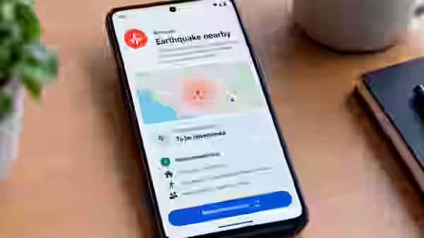 Alerta Be Ready de Android con mapa, magnitud estimada y recomendaciones ante un terremoto