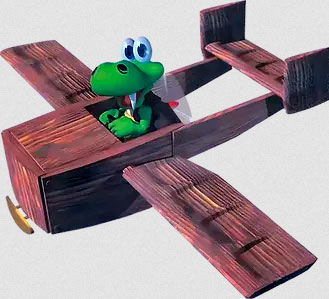 Imagen oficial de la remasterización Croc 2 Kingdom of the Gobbos