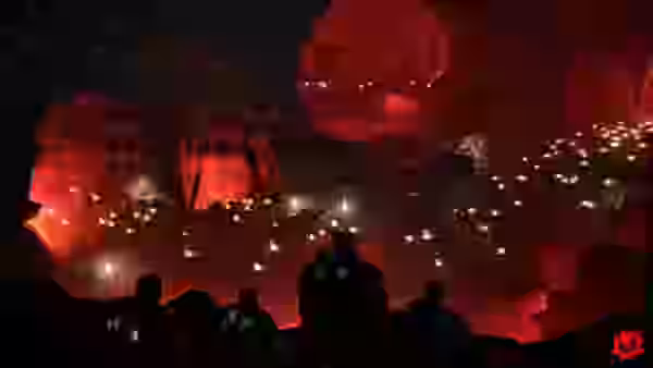 Horda Locust emergiendo en una escena de Gears of War E-Day