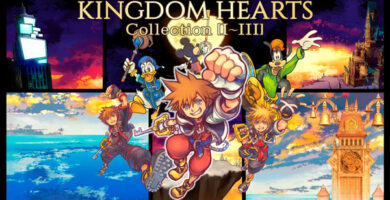 Sora, Donald y Goofy en el arte oficial de KINGDOM HEARTS Collection I–III para Nintendo Switch 2