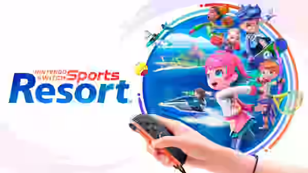 Imagen oficial de Nintendo Switch Sports Resort con varios deportes en la Isla Wuhu