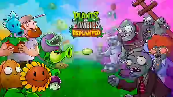 Arte oficial de Plants vs. Zombies Replanted, que se incorpora a Xbox Game Pass