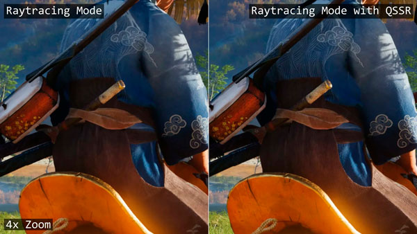 Comparativa oficial de Ghost of Yōtei utilizando QSSR en PS5