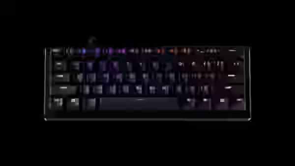 Vista superior del teclado Razer Huntsman V3 Pro Mini 8KHz en formato 60 por ciento