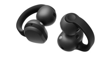 Samsung Galaxy Buds On negros con diseño de tipo clip y oído abierto