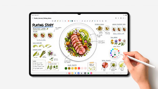 Samsung Galaxy Tab S12 con S Pen incluido para escritura y dibujo