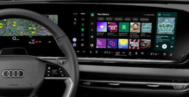 Aplicación nativa de Spotify en el sistema MMI de un Audi compatible