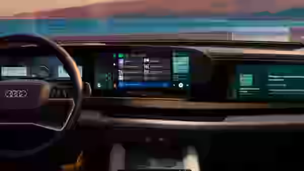 Interfaz de Spotify integrada en el sistema MMI de un Audi