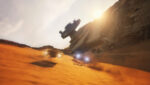 Vehículos compitiendo en Jakku en Star Wars Galactic Racer