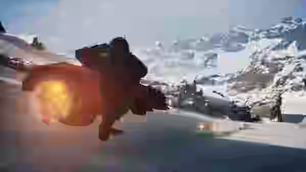 Shade, protagonista de Star Wars Galactic Racer, en el paddock de Jakku