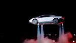 Tesla Roadster Rocket elevándose mediante propulsores de gas frío inspirados en tecnología de SpaceX