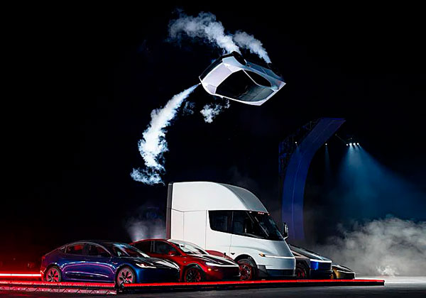Tesla Roadster equipado con propulsores de gas frío desarrollados con tecnologías relacionadas con SpaceX