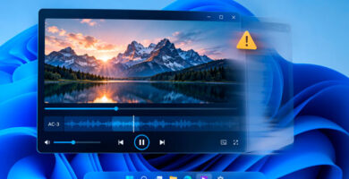 Windows 11 con una aplicación de audio afectada por el fallo de Dolby Digital AC-3 de KB5124010