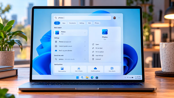 Nueva interfaz del buscador de Windows 11 desarrollada con WinUI 3